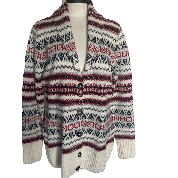 Cambridge Dry Goods Sweaters - EUC CAMBRIDGE DRY GOODS Cardigan Lambswool Blend sz L